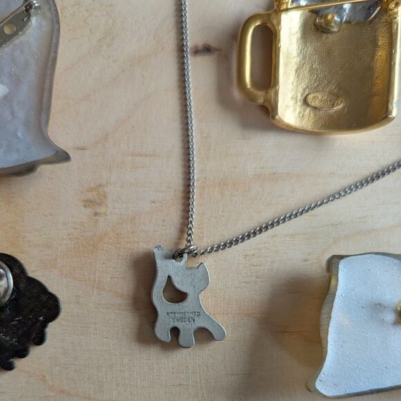 Vintage Lot of Cat Jewelry ~ Sweden Danecraft artisan - Picture 4 of 8
